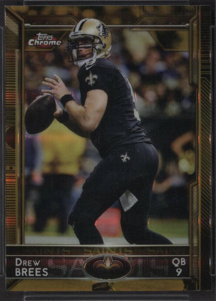 Drew Brees [Black Jersey Gold Refractor] #12