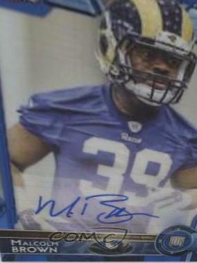 Malcolm Brown [Autograph Blue Refractor] #184
