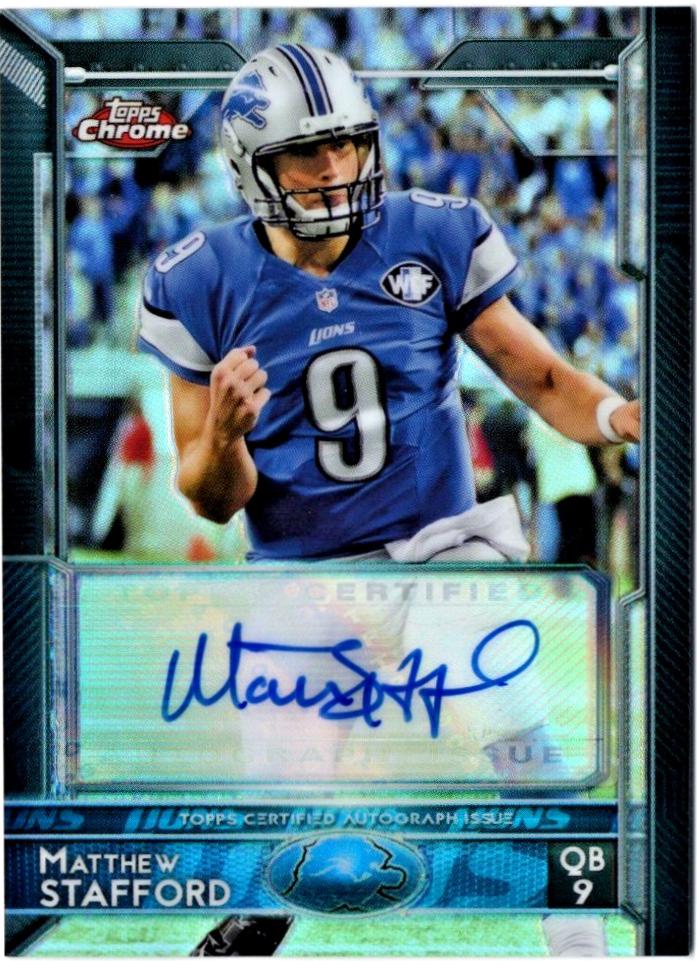 Matthew Stafford [Blue Jersey Autograph] #40