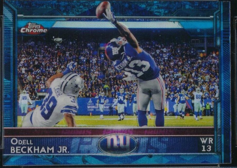 Odell Beckham Jr. [One Hand Catch Blue Refractor] #18