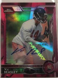 Vic Beasley [Autograph Pink Refractor] #101