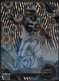 Luke Kuechly [Autograph Clouds Diffractor] #75