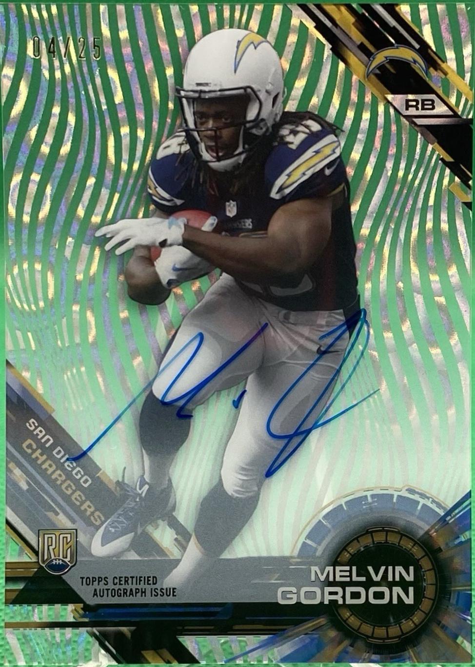 Melvin Gordon [Autograph Clouds Diffractor] #95