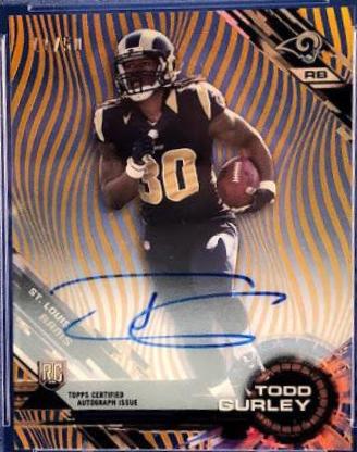 Todd Gurley [Autograph Gold Rainbow Diffractor] #108