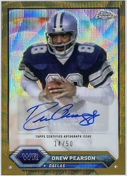 Drew Pearson [Gold Wave Refractor] #TCA-DPE