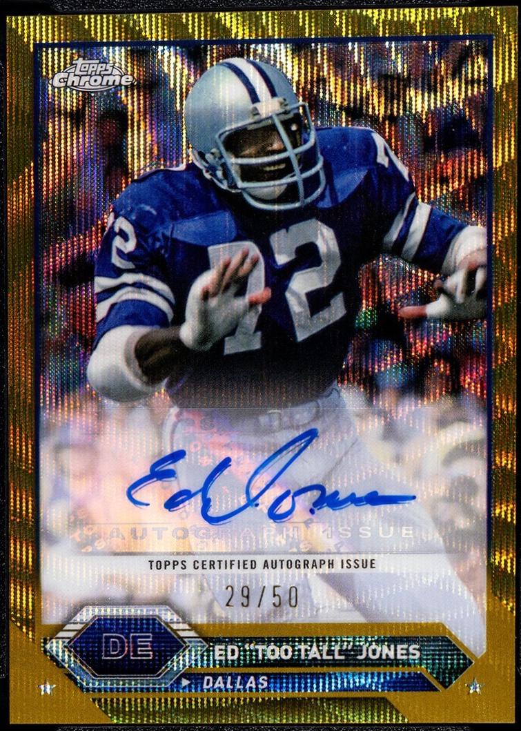 Ed Too Tall Jones [Gold Wave Refractor] #TCA-ETT