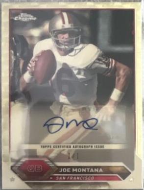 Joe Montana [Superfractor] #TCA-JMO