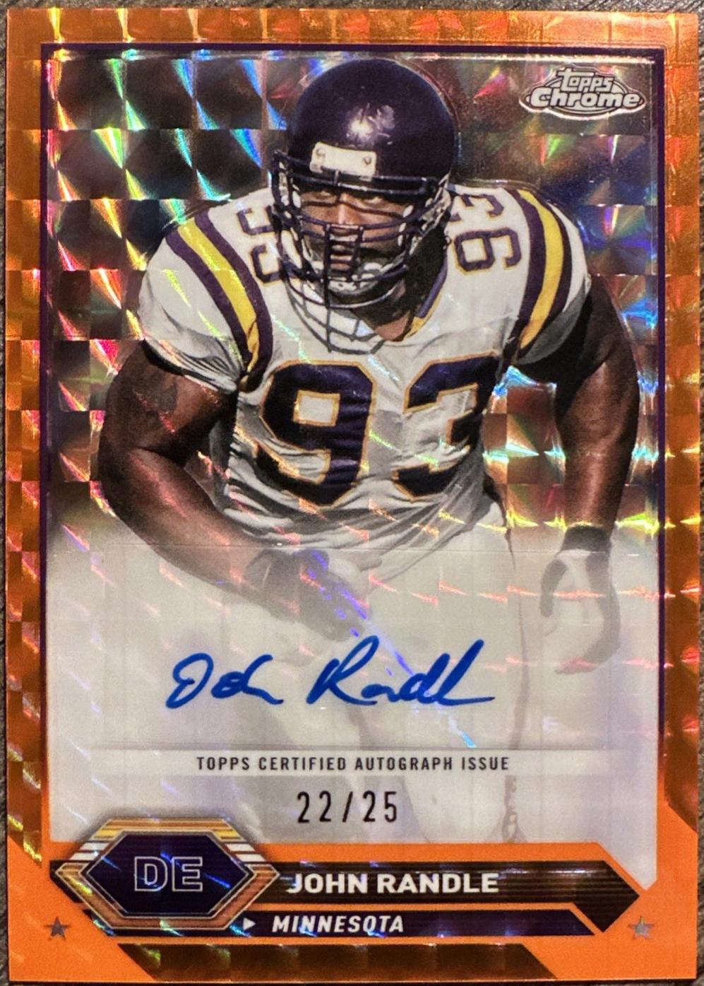 John Randle [Geometric Orange] #TCA-JRA