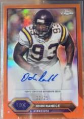 John Randle [Orange Refractor] #TCA-JRA