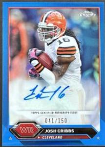 Josh Cribbs [Blue Refractor] #TCA-JC