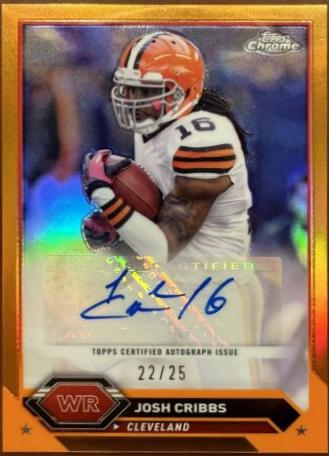 Josh Cribbs [Geometric Orange] #TCA-JC