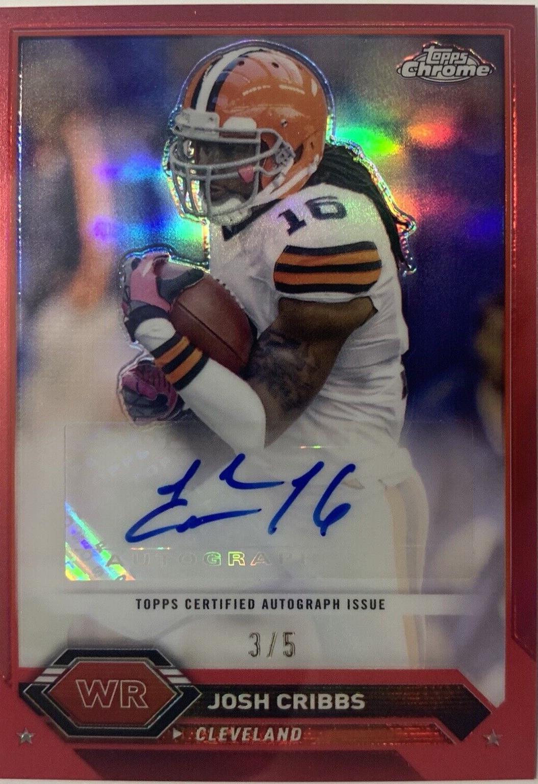 Josh Cribbs [Geometric Red] #TCA-JC
