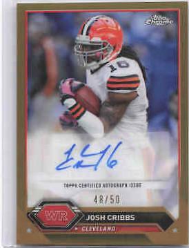 Josh Cribbs [Gold Refractor] #TCA-JC