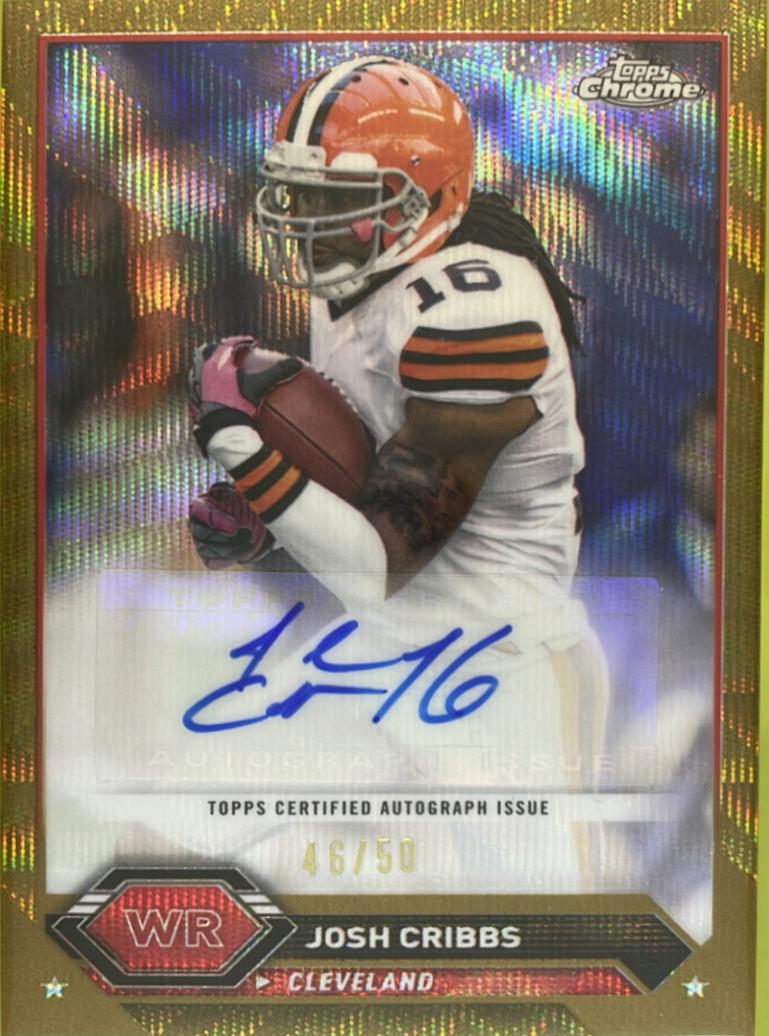 Josh Cribbs [Gold Wave Refractor] #TCA-JC