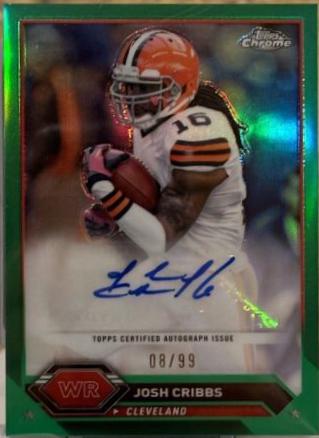 Josh Cribbs [Green Refractor] #TCA-JC