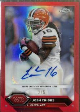 Josh Cribbs [Red Refractor] #TCA-JC