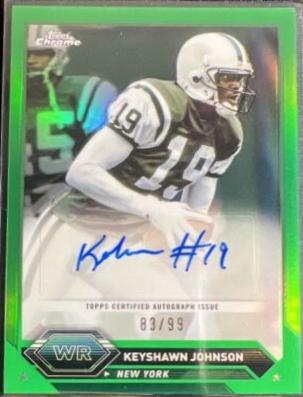 Keyshawn Johnson [Green Refractor] #TCA-KJ