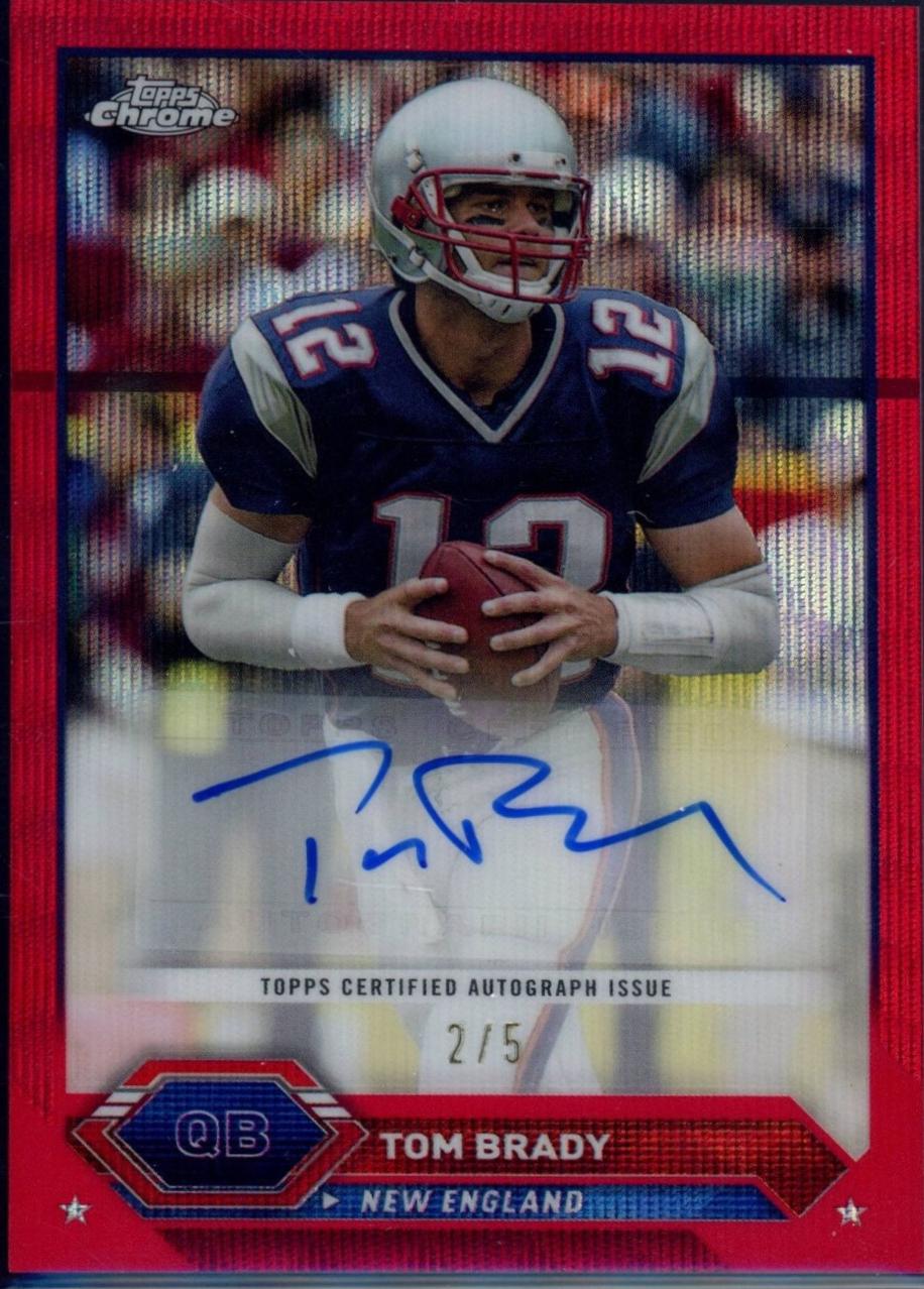 Tom Brady [Red Wave Refractor] #TCA-TB