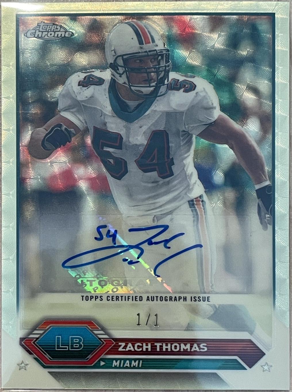 Zach Thomas [Superfractor] #TCA-ZT