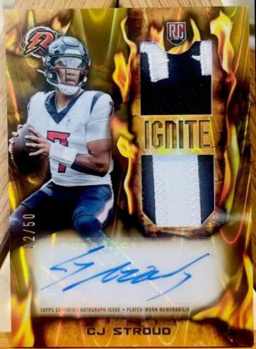 CJ Stroud [Gold Power Surge Patch] #RIRPA-CJS