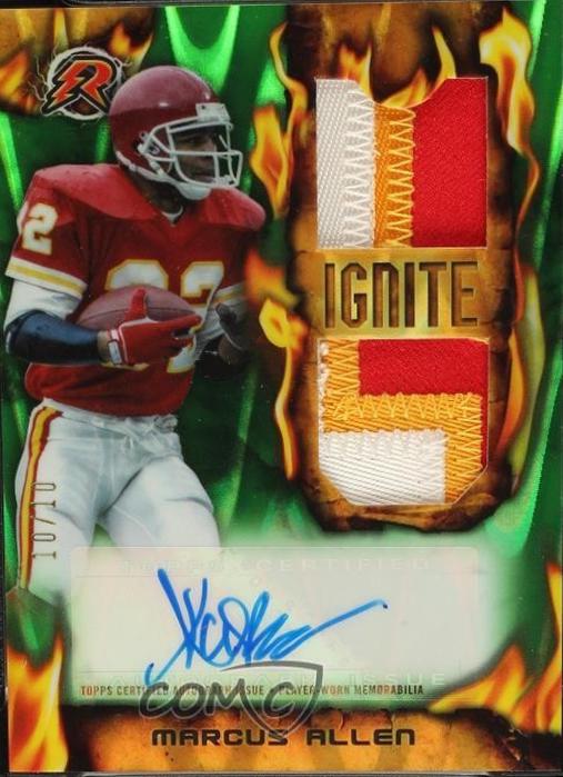 Marcus Allen [Lime Green Power Surge Patch] #RIRPA-MA