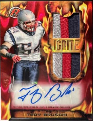 Tedy Bruschi [Red Power Surge Patch] #RIRPA-TB
