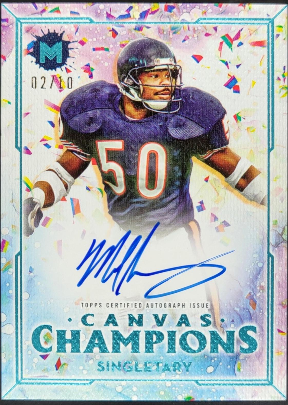 Mike Singletary [Cerulean Blue] #CCA-MS