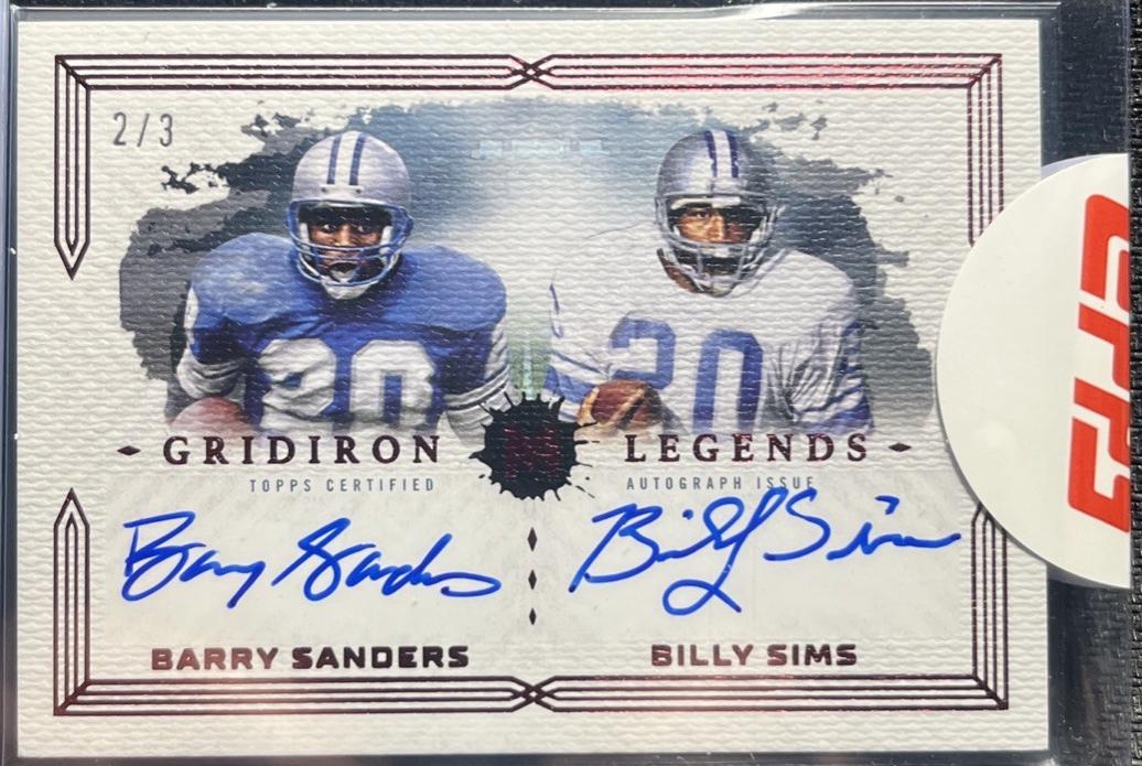 Barry Sanders / Billy Sims #GLD-SS