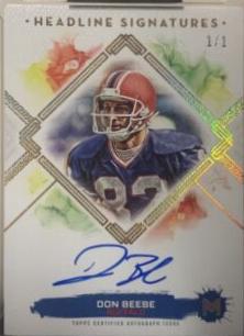 Don Beebe [Printing Plate] #HS-DB