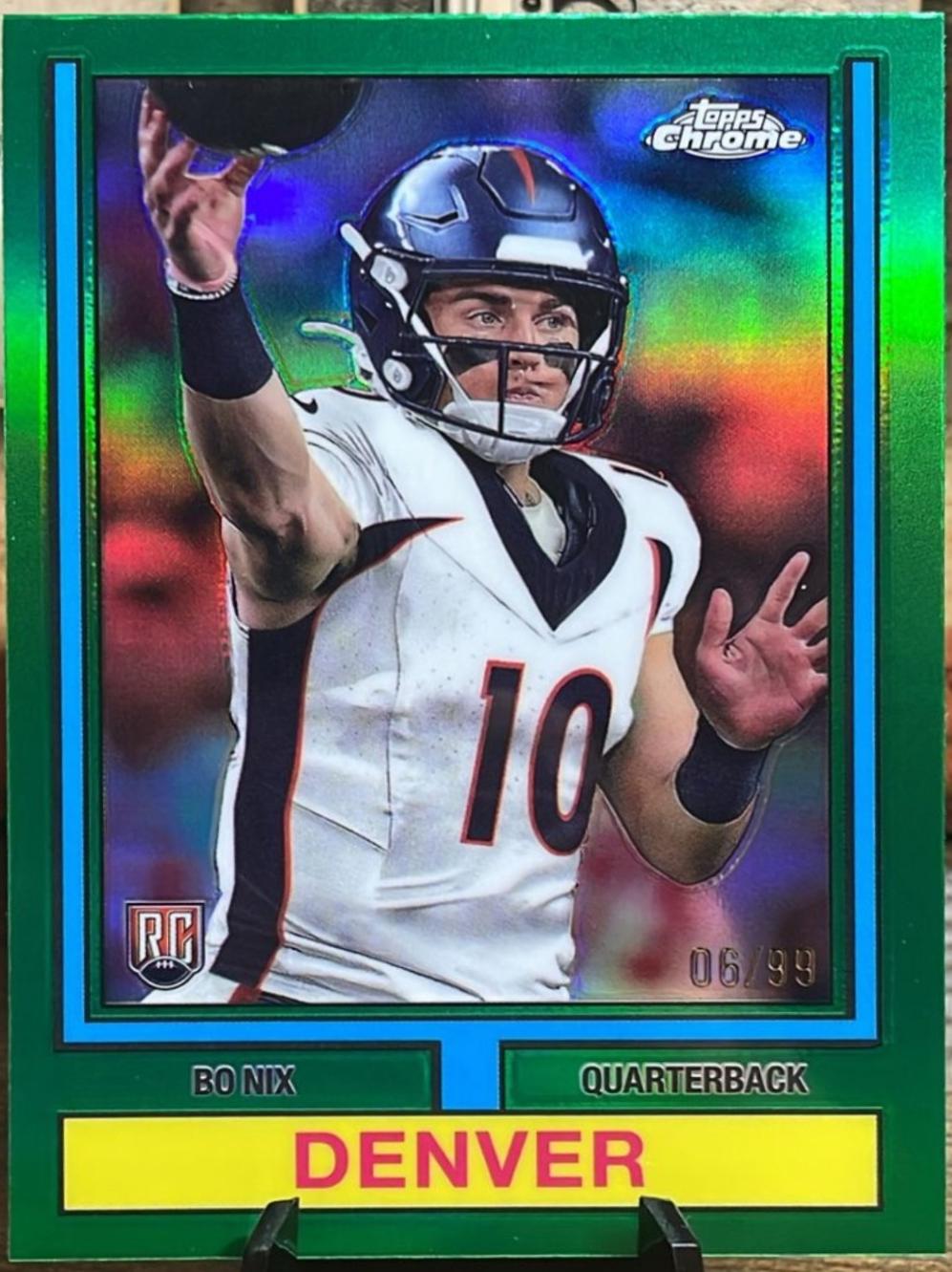 Bo Nix [Green Refractor] #74TF-4