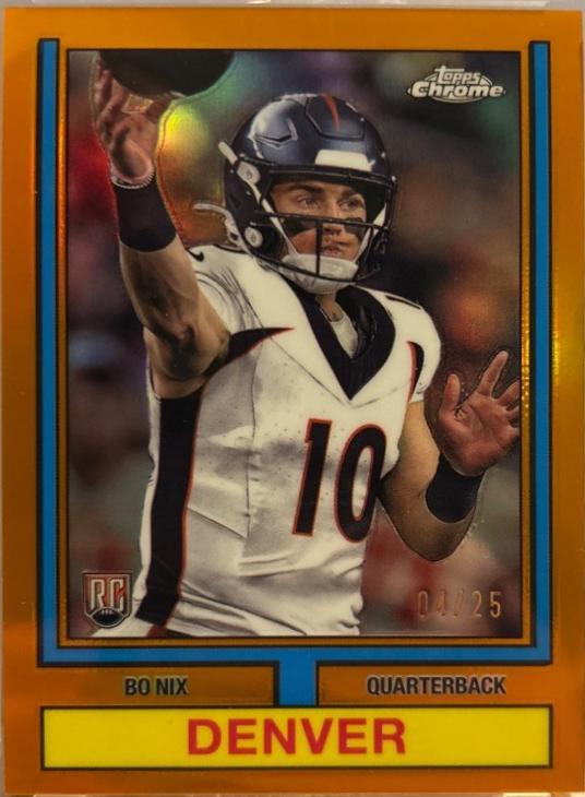 Bo Nix [Orange Refractor] #74TF-4