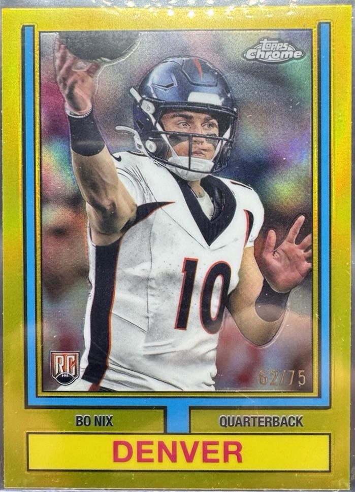 Bo Nix [Yellow Refractor] #74TF-4