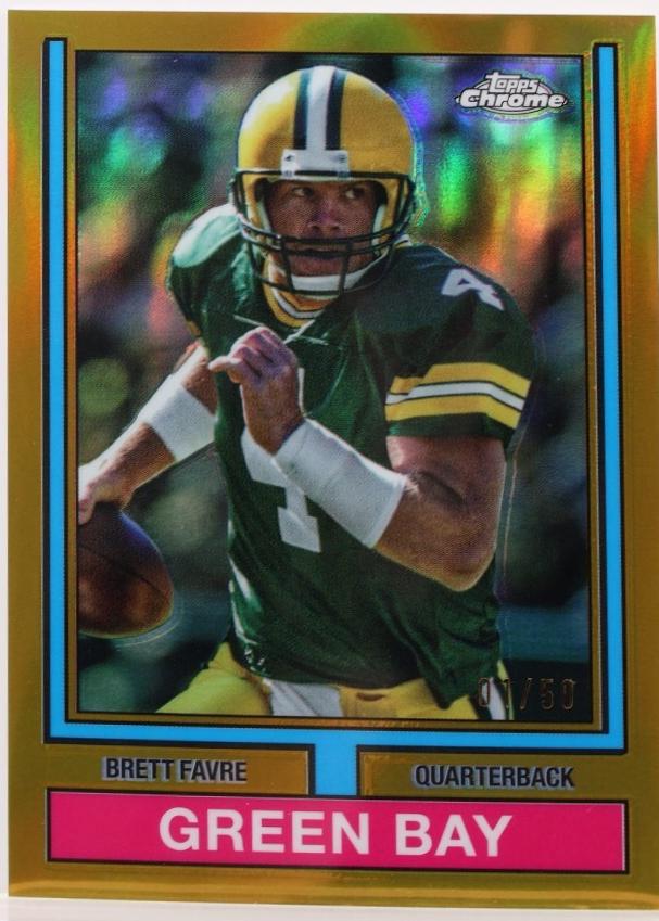Brett Favre [Gold Refractor] #74TF-17