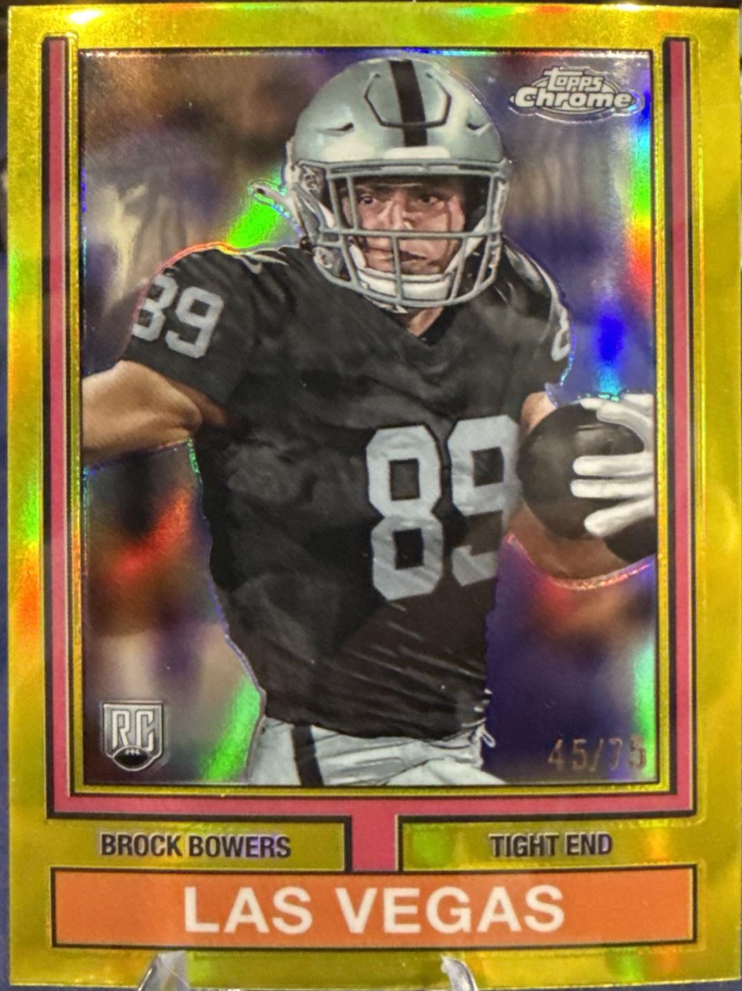 Brock Bowers [Yellow Refractor] #74TF-12