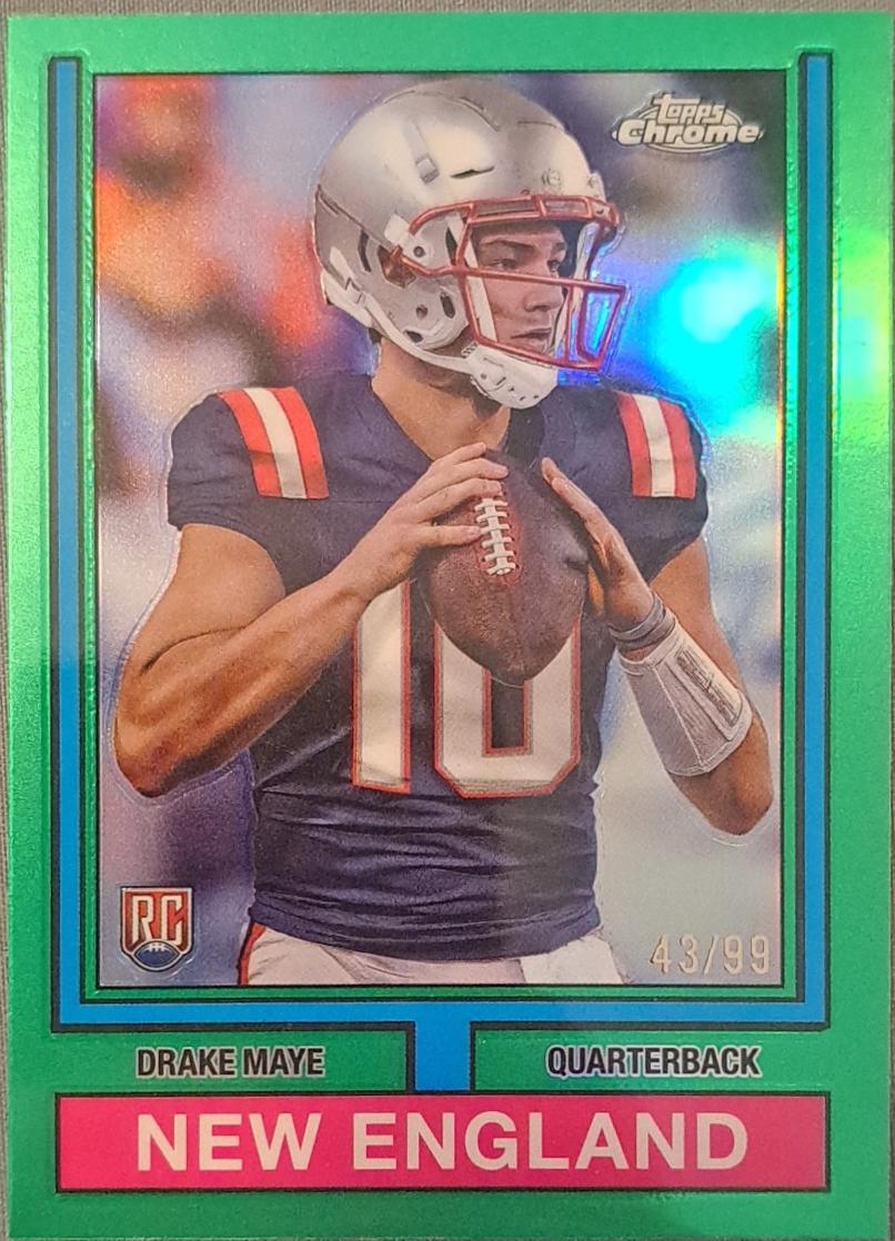 Drake Maye [Green Refractor] #74TF-3