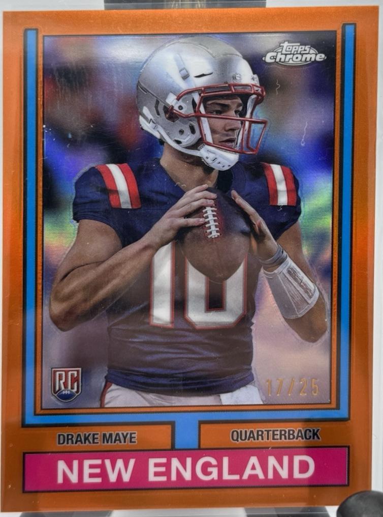 Drake Maye [Orange Refractor] #74TF-3
