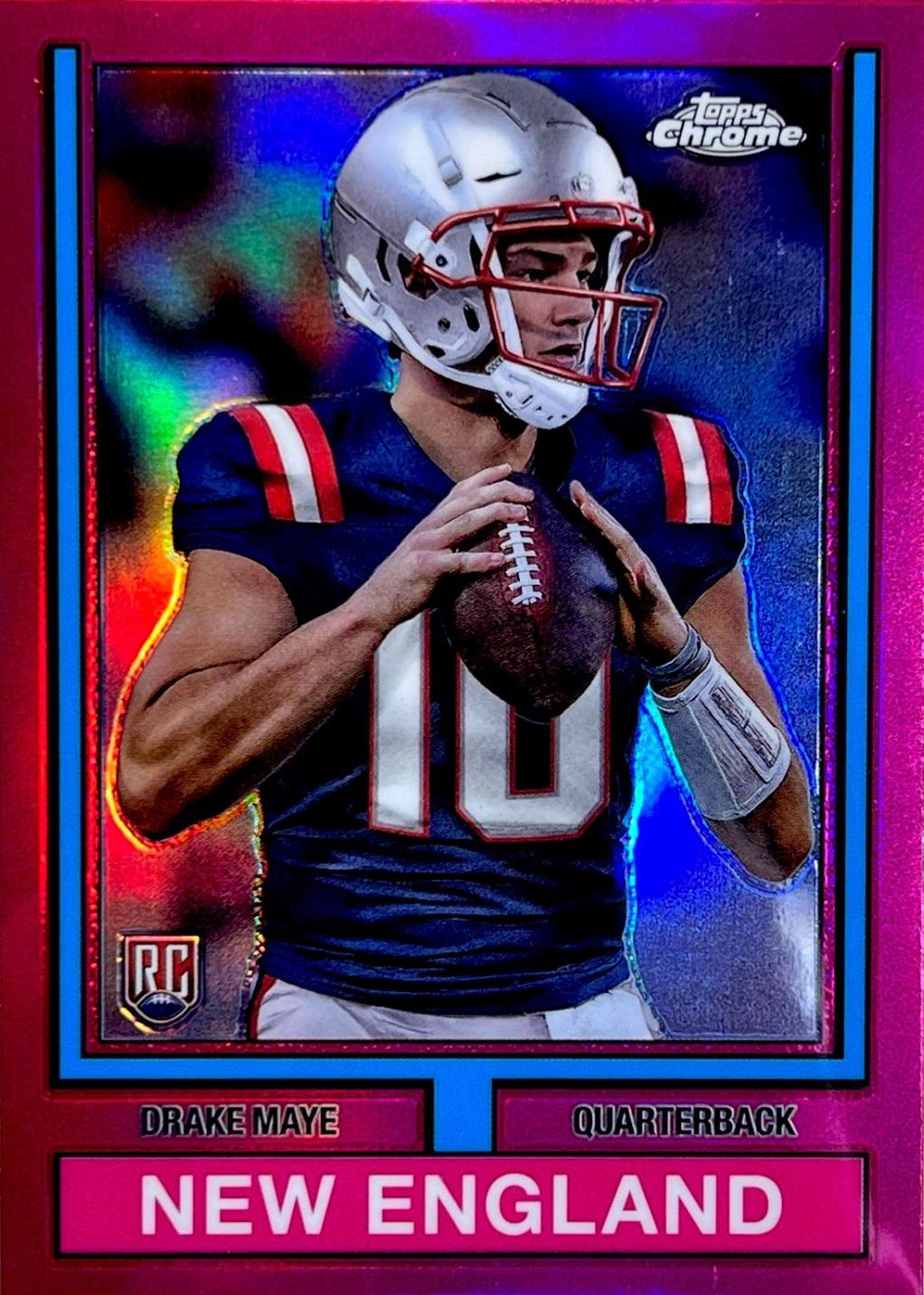 Drake Maye [Pink Refractor] #74TF-3