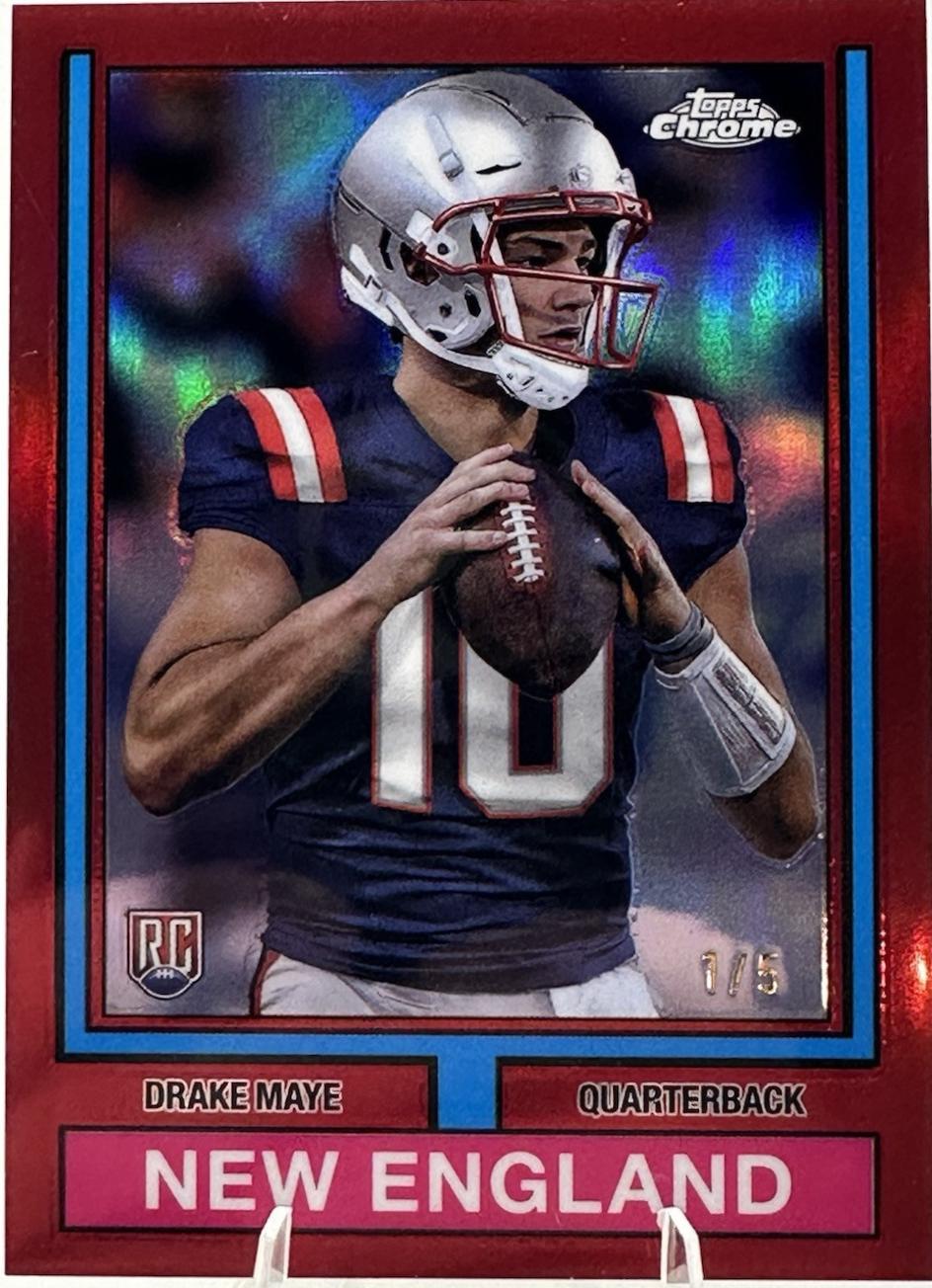 Drake Maye [Red Refractor] #74TF-3