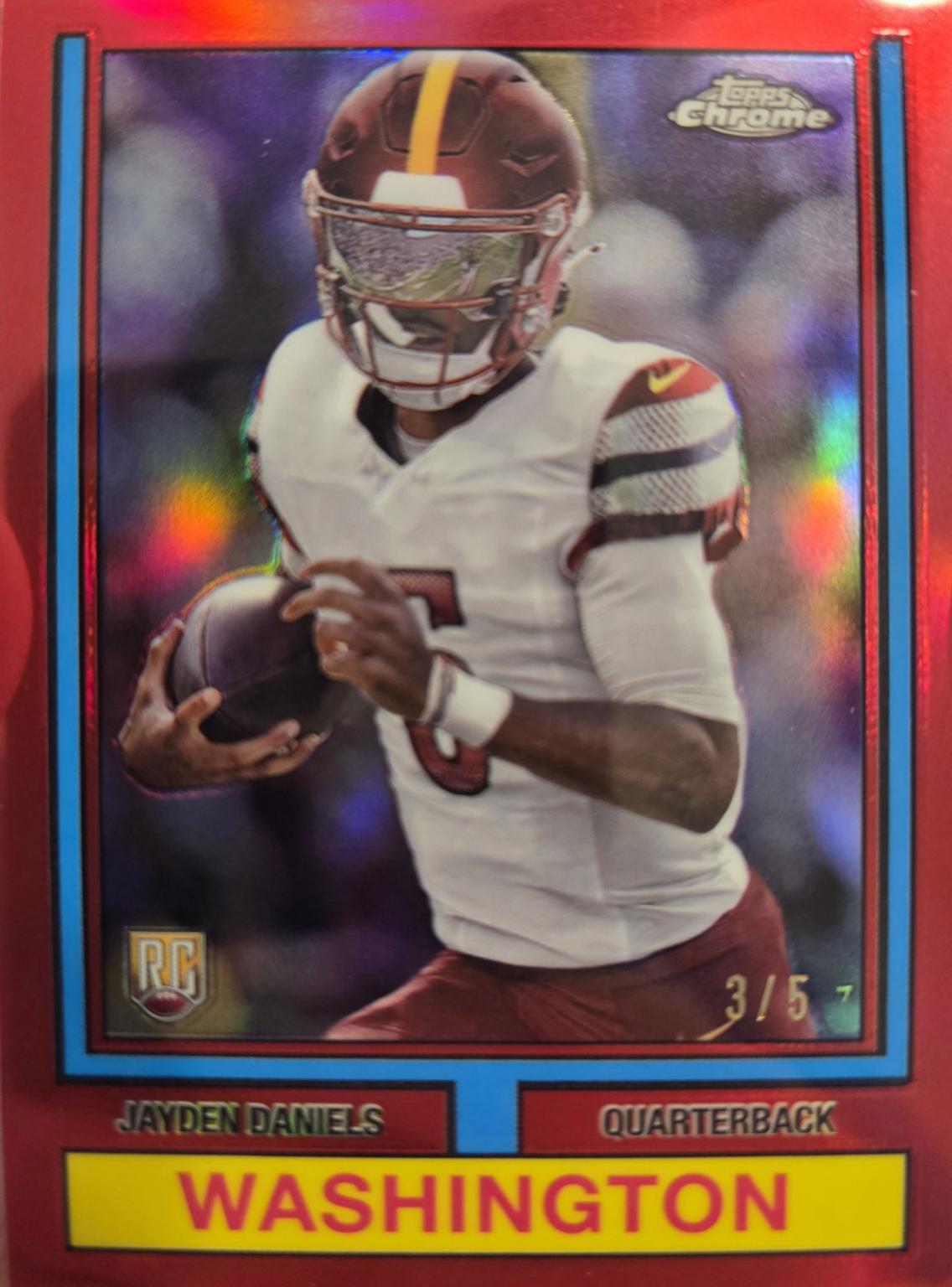 Jayden Daniels [Red Refractor] #74TF-2