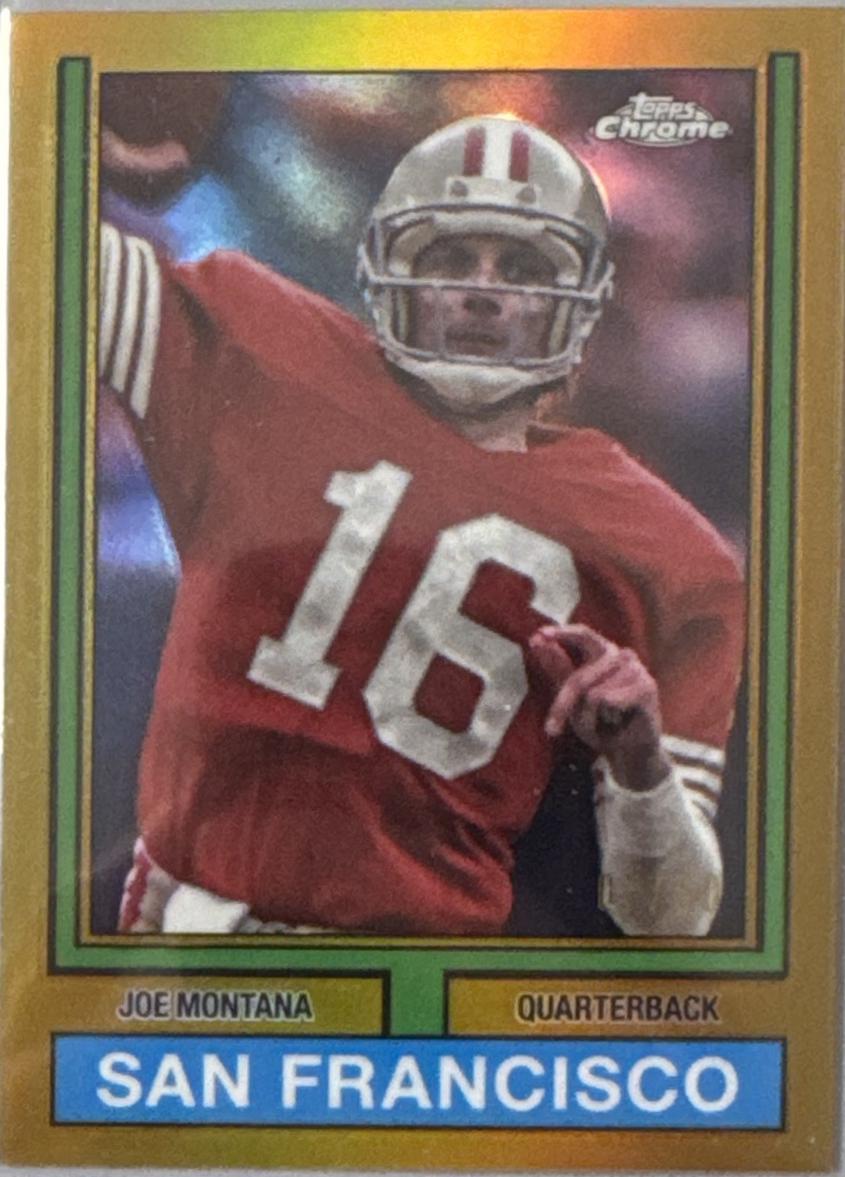 Joe Montana [Gold Refractor] #74TF-18