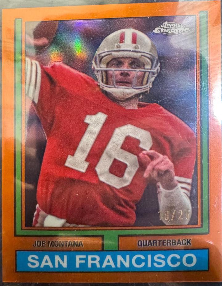 Joe Montana [Orange Refractor] #74TF-18