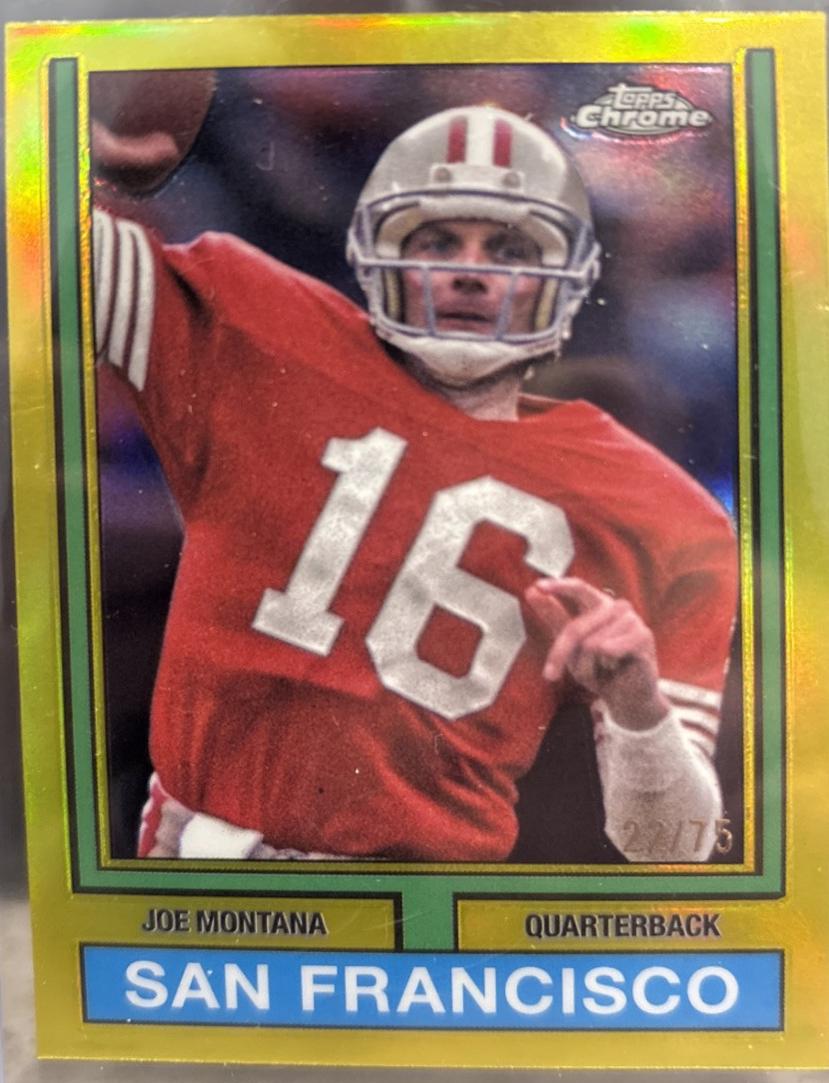 Joe Montana [Yellow Refractor] #74TF-18