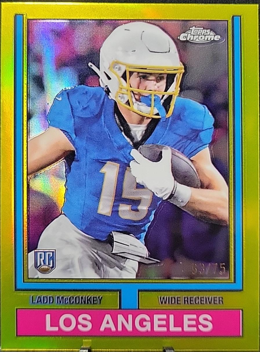 Ladd McConkey [Yellow Refractor] #74TF-10