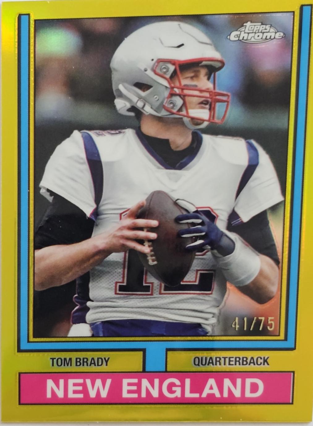 Tom Brady [Yellow Refractor] #74TF-16