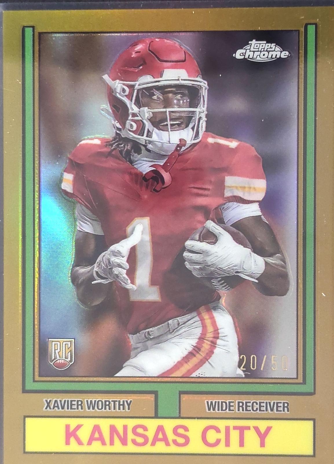 Xavier Worthy [Gold Refractor] #74TF-8