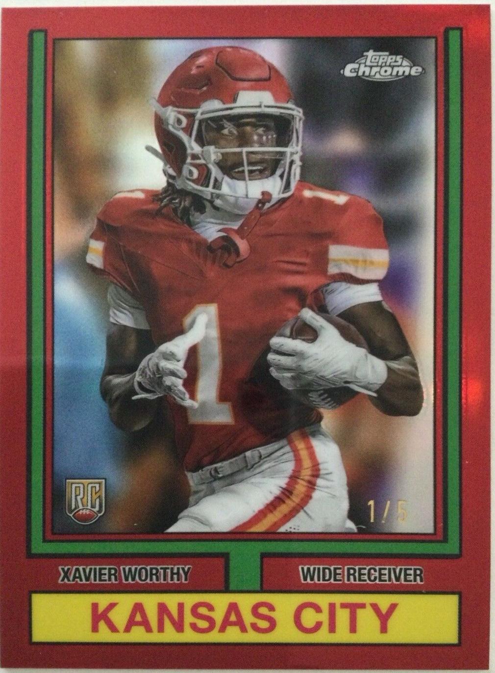 Xavier Worthy [Red Refractor] #74TF-8