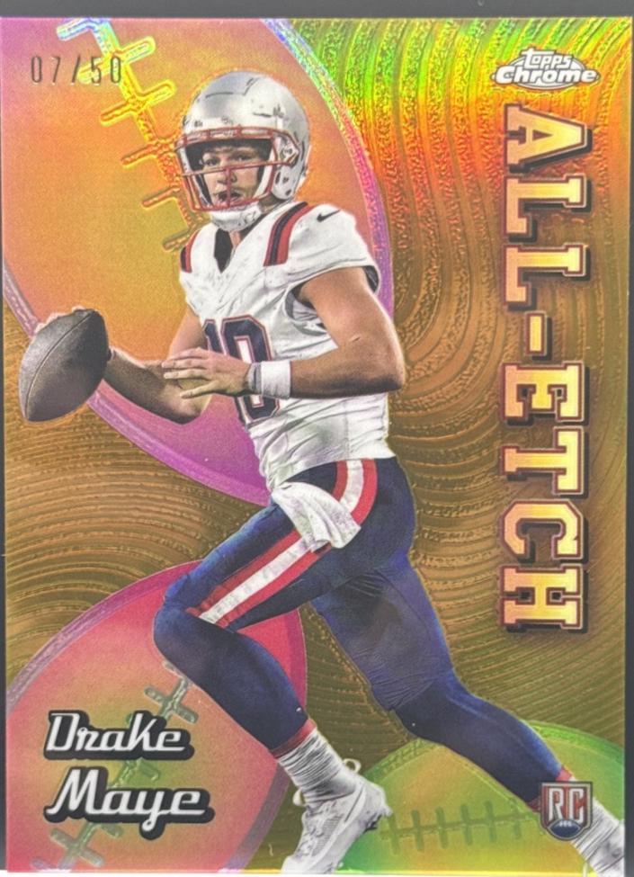 Drake Maye [Gold Refractor] #CAE-DM