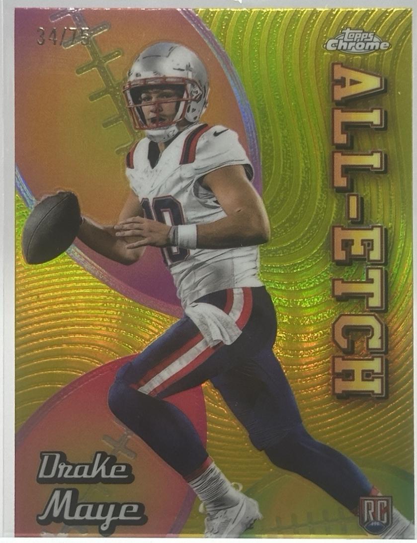 Drake Maye [Yellow Refractor] #CAE-DM