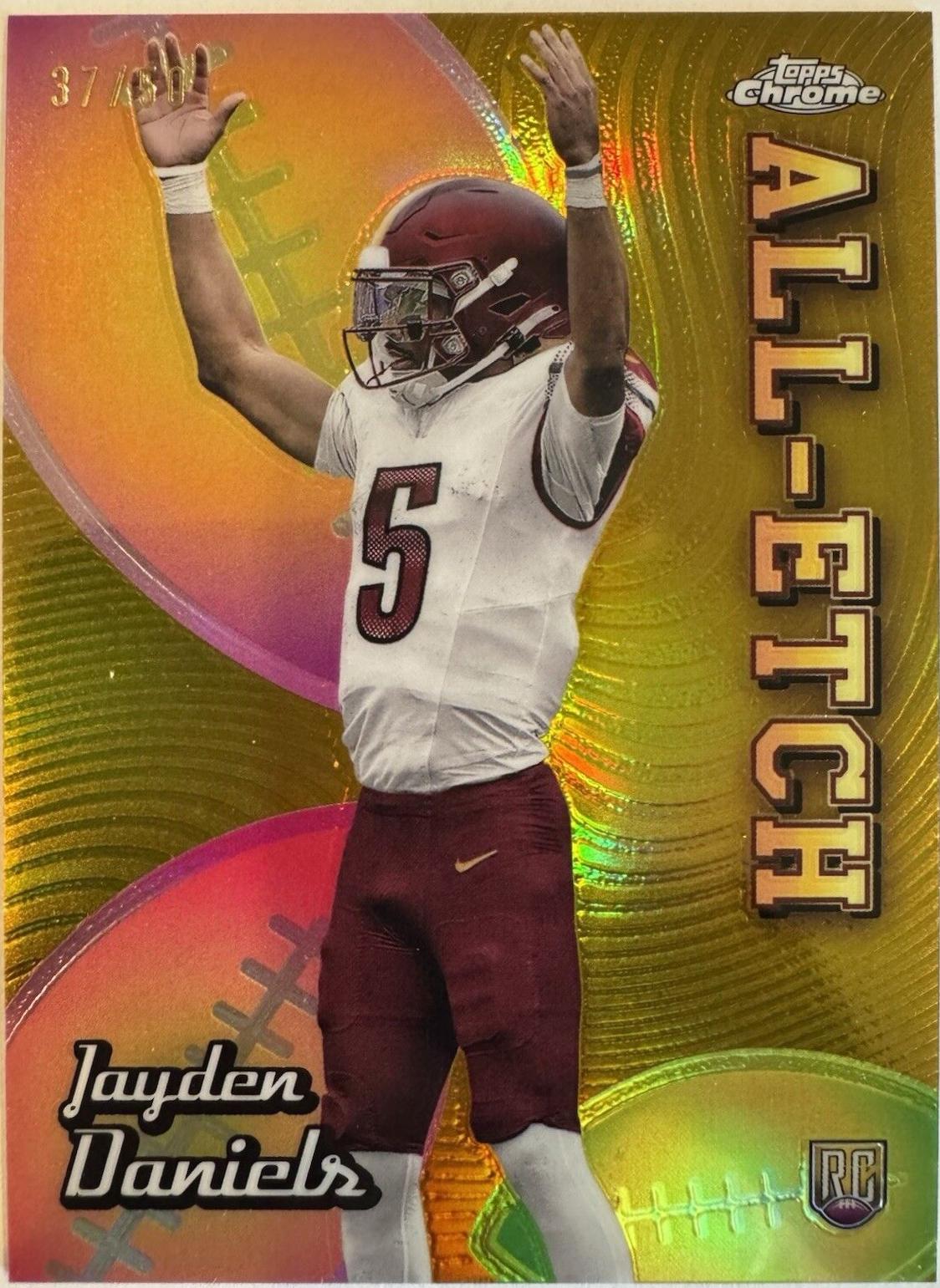 Jayden Daniels [Gold Refractor] #CAE-JD