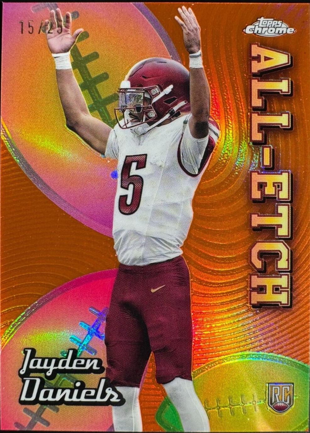Jayden Daniels [Orange Refractor] #CAE-JD